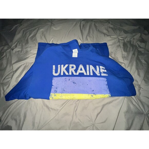 Ukraine Flag Jersey Design Unisex Crewneck Sweatshirt 2XL Pre-Owned VGC - Picture 12 of 12